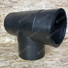 Тройник ПНД ПЭ100 280 мм SDR11 равнопроходной литой
