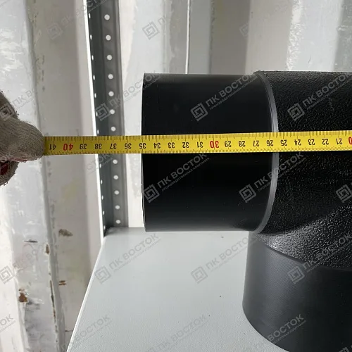 Тройник ПНД ПЭ100 140 мм SDR11 равнопроходной литой