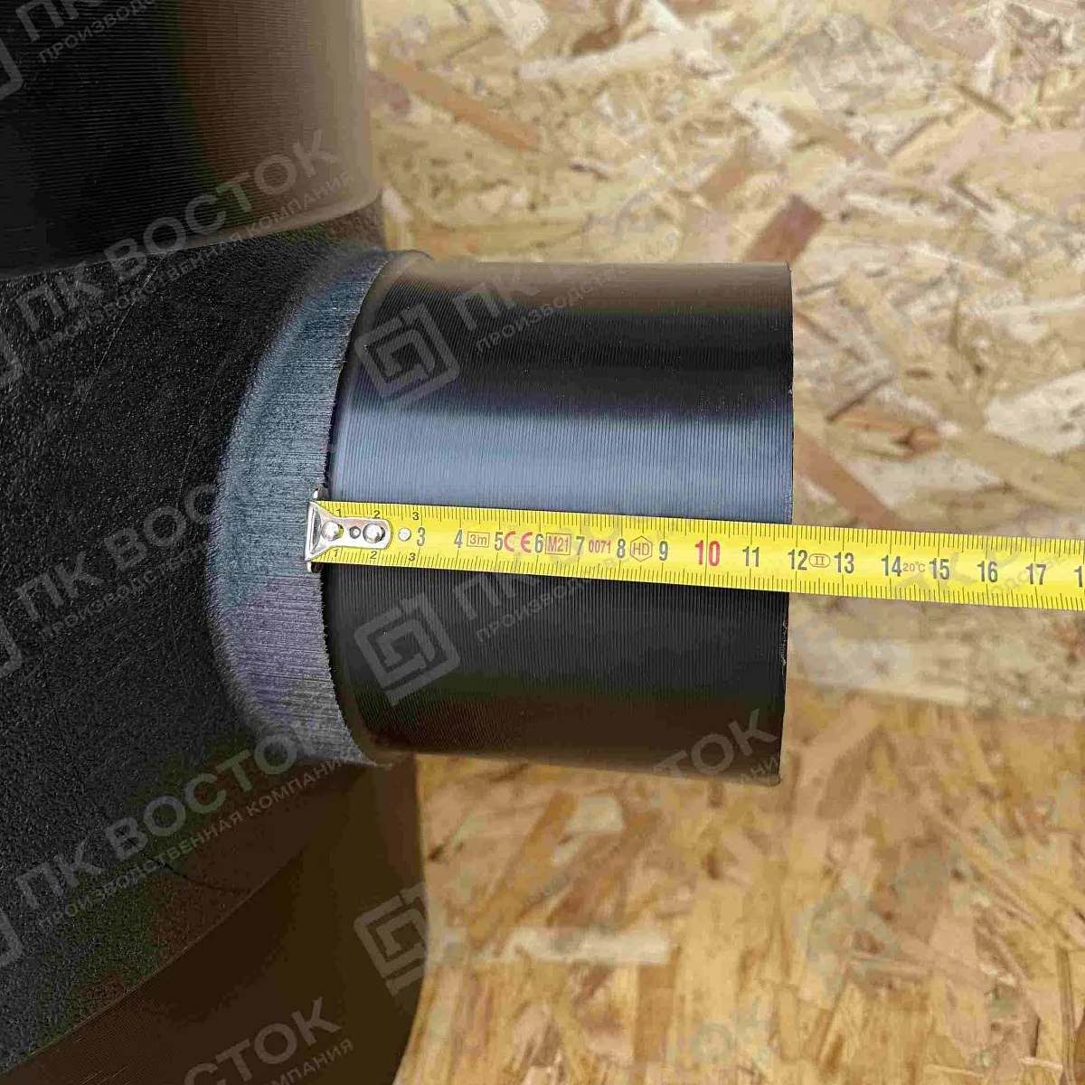 Тройник ПНД ПЭ100 500х160 мм SDR 11 переходной литой